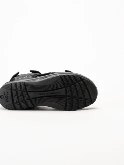 Joya - Komodo II - Svarta sandaler i skinn