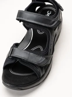 Joya - Komodo II - Svarta sandaler i skinn