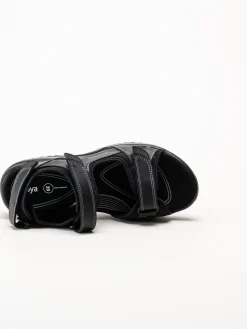 Joya - Komodo II - Svarta sandaler i skinn