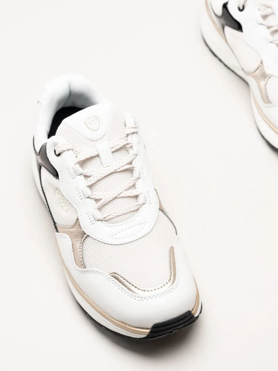 Joya - Tina III - Vita sneakers i skinn och mesh