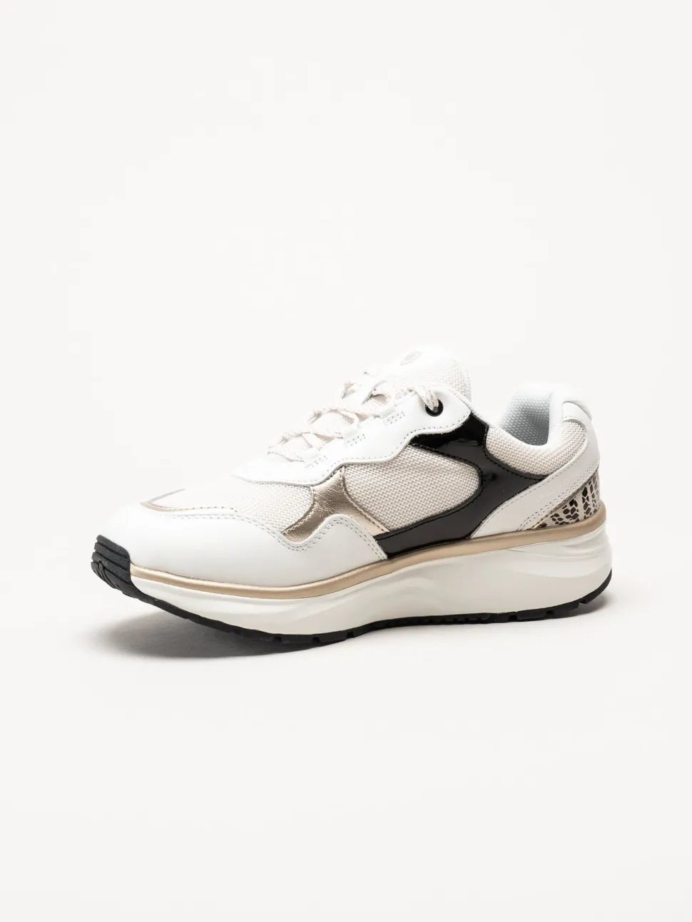 Joya - Tina III - Vita sneakers i skinn och mesh