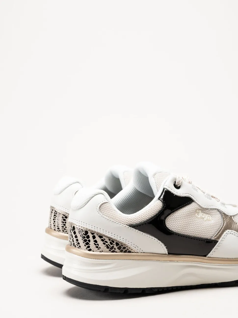 Joya - Tina III - Vita sneakers i skinn och mesh