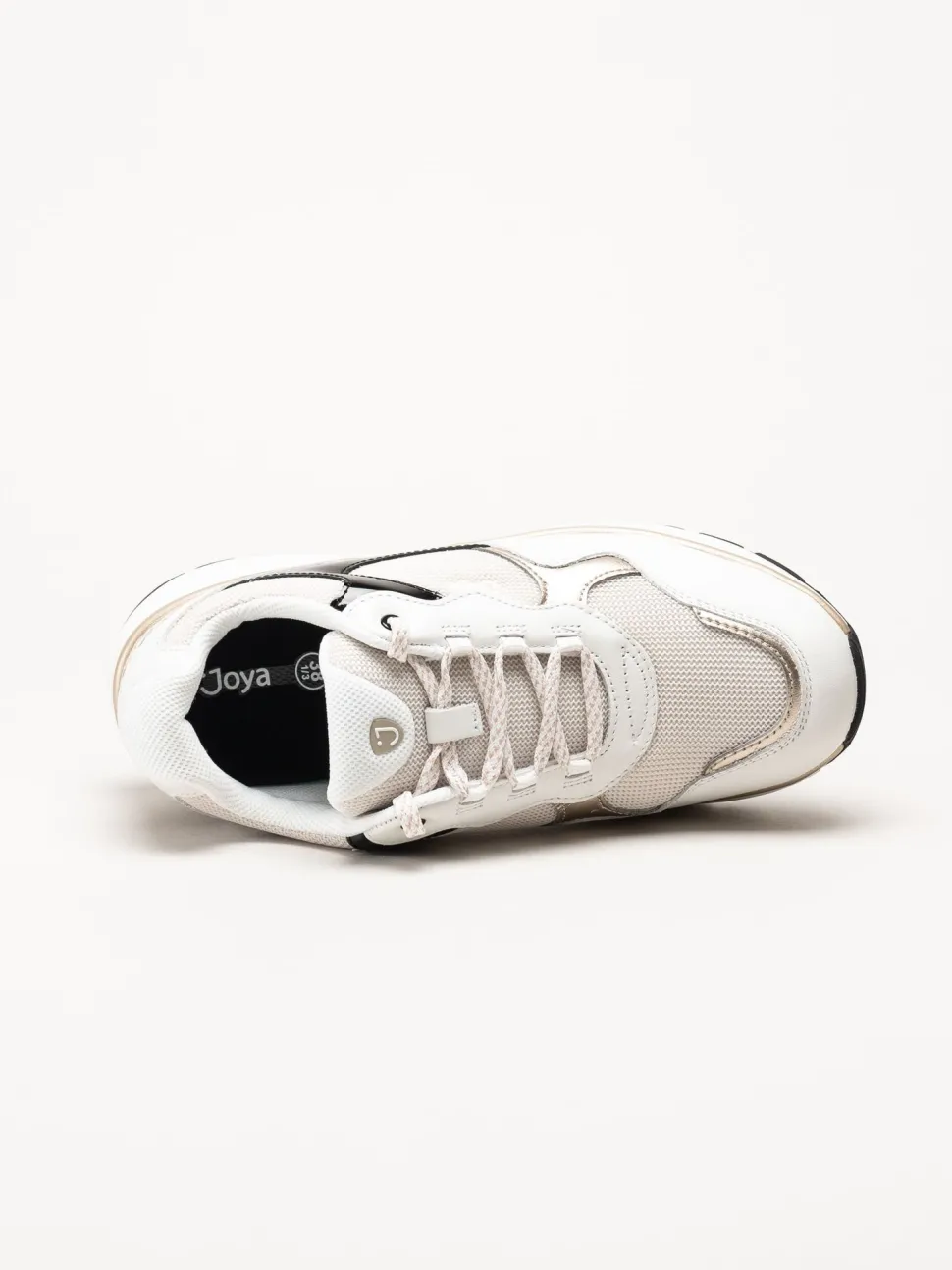 Joya - Tina III - Vita sneakers i skinn och mesh