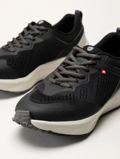 Joya - Veloce M - Svarta walkingskor i textil och syntet