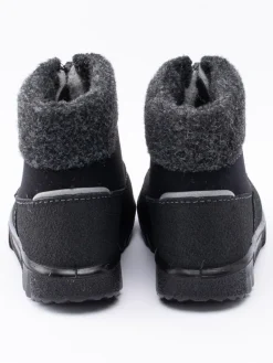 Kuoma - Baby Fleece Collar - Svarta ullfodrade vinterkängor