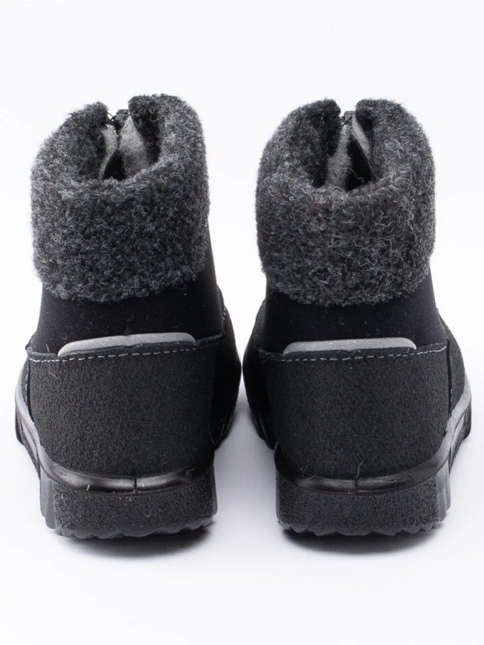 Kuoma - Baby Fleece Collar - Svarta ullfodrade vinterkängor
