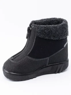Kuoma - Baby Fleece Collar - Svarta ullfodrade vinterkängor