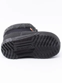 Kuoma - Baby Fleece Collar - Svarta ullfodrade vinterkängor