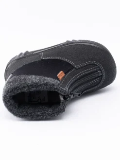 Kuoma - Baby Fleece Collar - Svarta ullfodrade vinterkängor