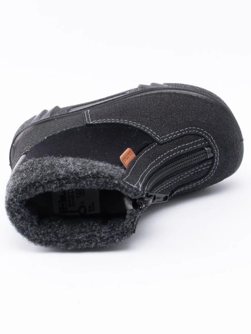 Kuoma - Baby Fleece Collar - Svarta ullfodrade vinterkängor