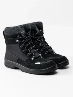 Kuoma - Tuisku - Svarta fodrade vinterboots