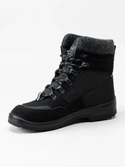 Kuoma - Tuisku - Svarta fodrade vinterboots