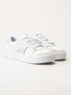 Lacoste - L002 EVO - Vita sneakers i skinn och mocka