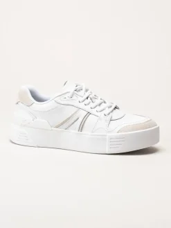 Lacoste - L002 EVO - Vita sneakers i skinn och mocka