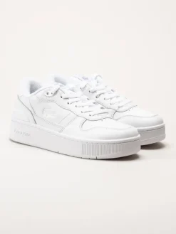 Lacoste - T-Clip Platform - Vita sneakers i skinn