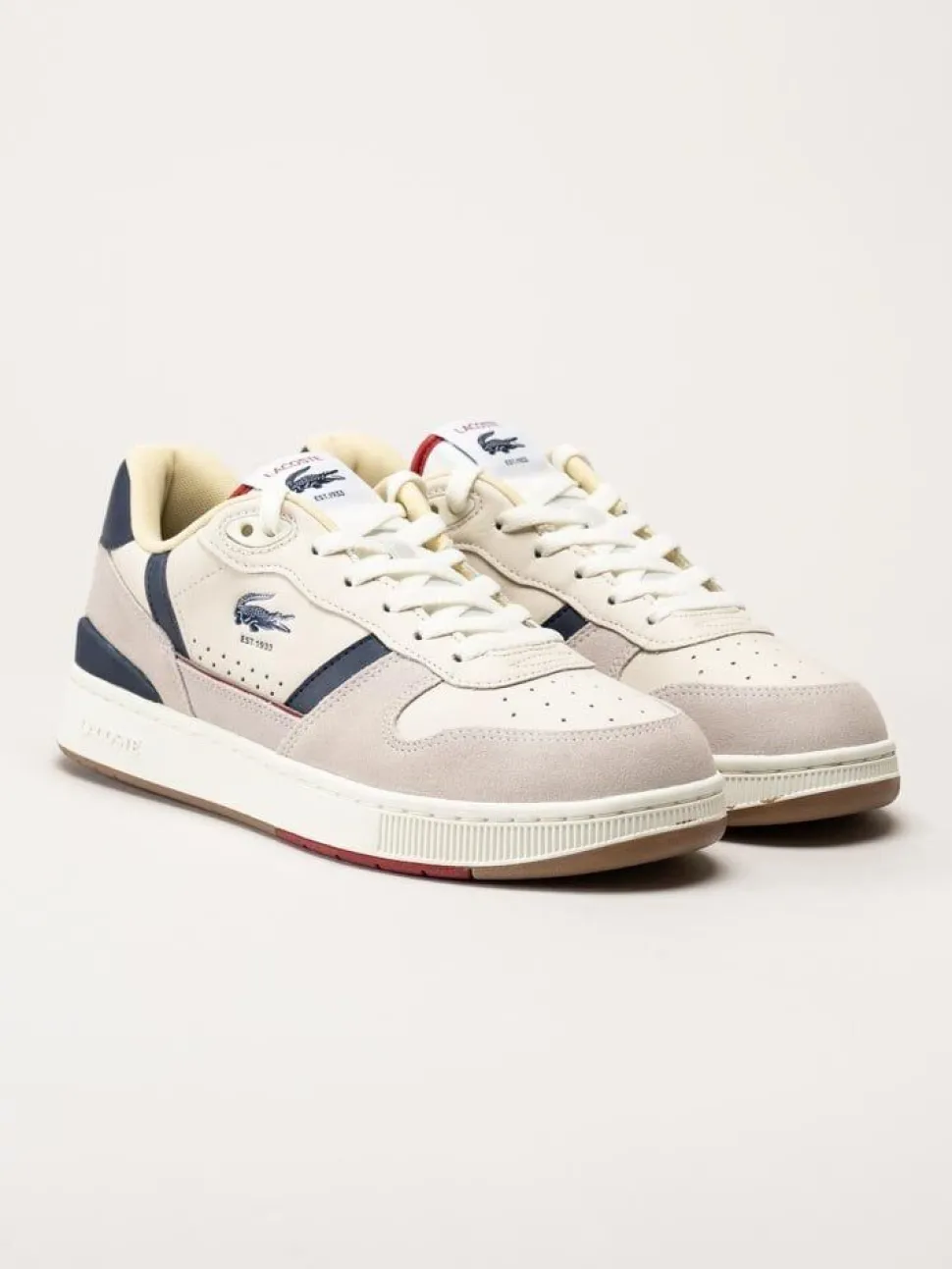 Lacoste - T-Clip Set - Beige multifärgade sneakers