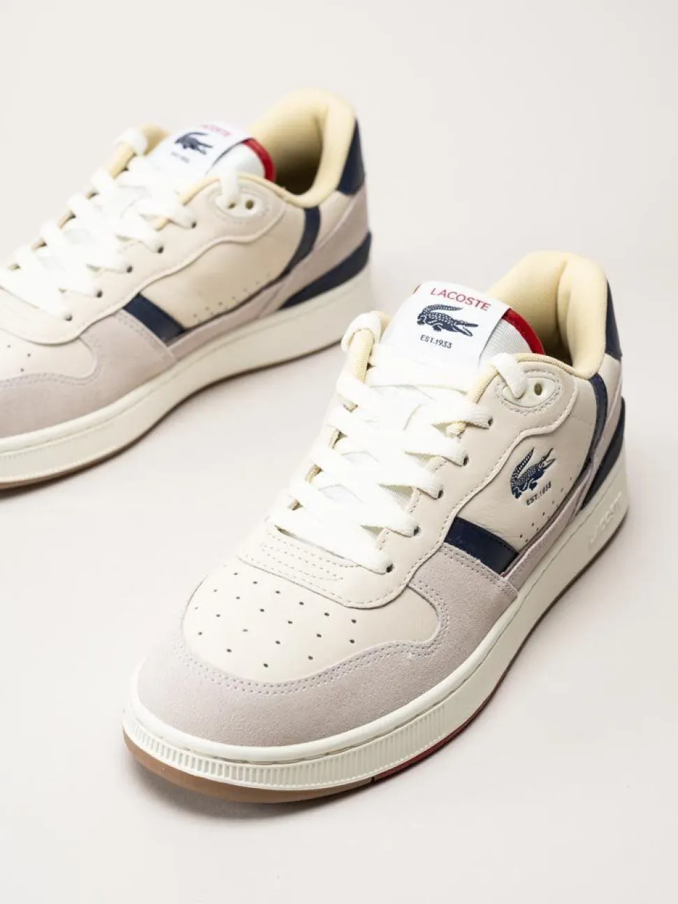 Lacoste - T-Clip Set - Beige multifärgade sneakers