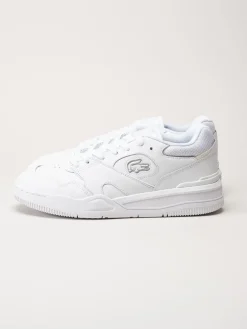 Lacoste - Vita sneakers i skinn