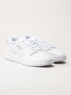 Lacoste - Vita sneakers i skinn