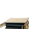 Latalia - Atri - Beige elegant axelväska boxmodell i skinn
