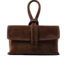 Latalia - Barletta suede - Brun handväska i mocka