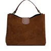 Latalia - Novara Suede - Brun handväska mocka