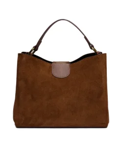 Latalia - Novara Suede - Brun handväska mocka
