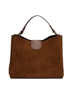 Latalia - Novara Suede - Brun handväska mocka