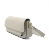 Latalia - Varese - Ljusbeige crossbody väska i skinn