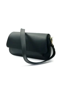 Latalia - Varese - Svart crossbody väska i skinn