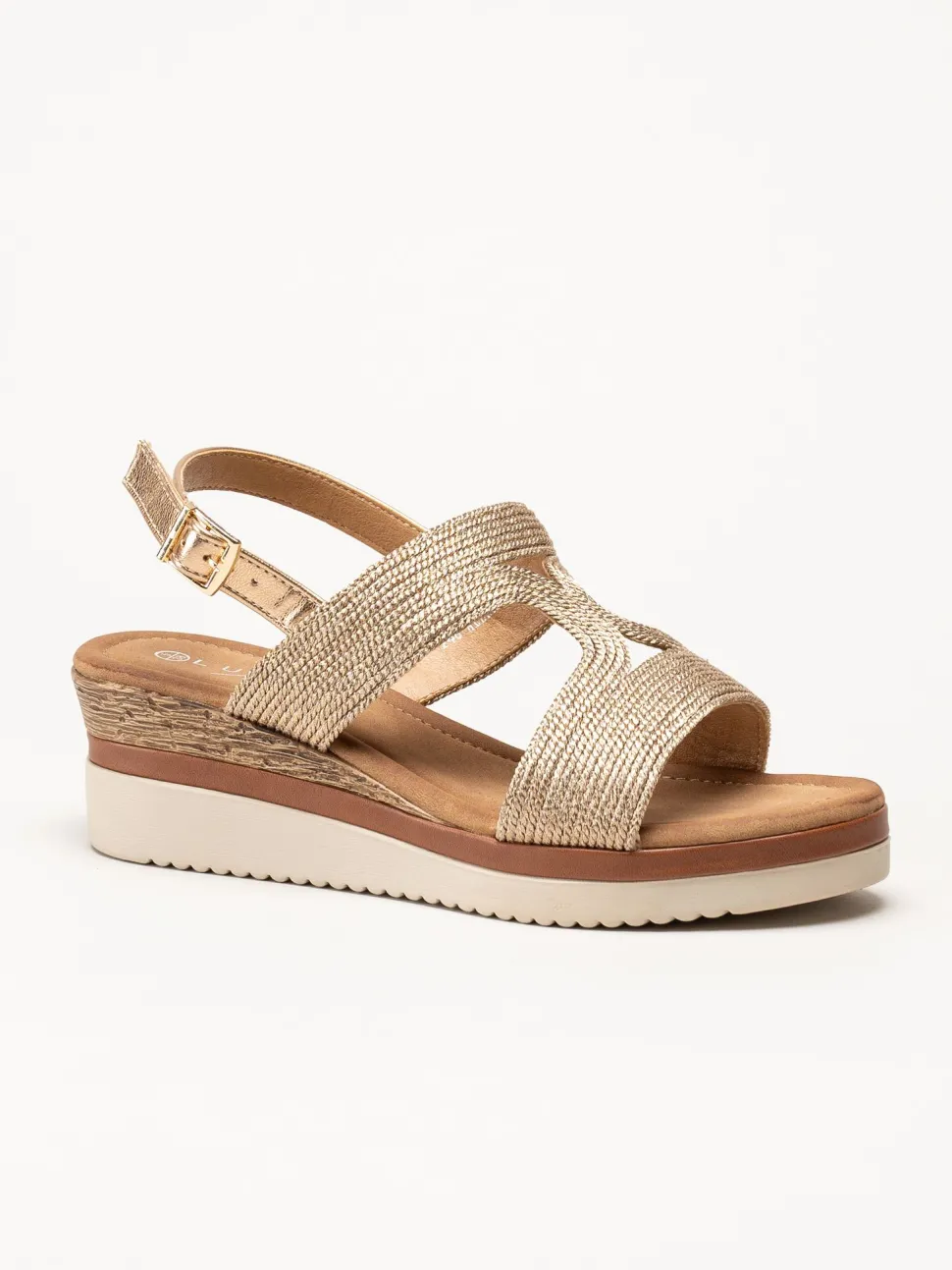 Lunar - 246Allegra - Guldfärgade sandaletter