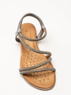 Lunar - 246Cortez - Silverfärgade sandal