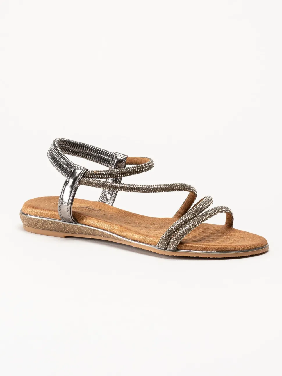 Lunar - 246Cortez - Silverfärgade sandal