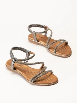 Lunar - 246Cortez - Silverfärgade sandal