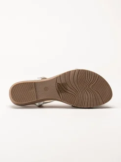 Lunar - 246ESTA - Silver strassandaler med T-sleif