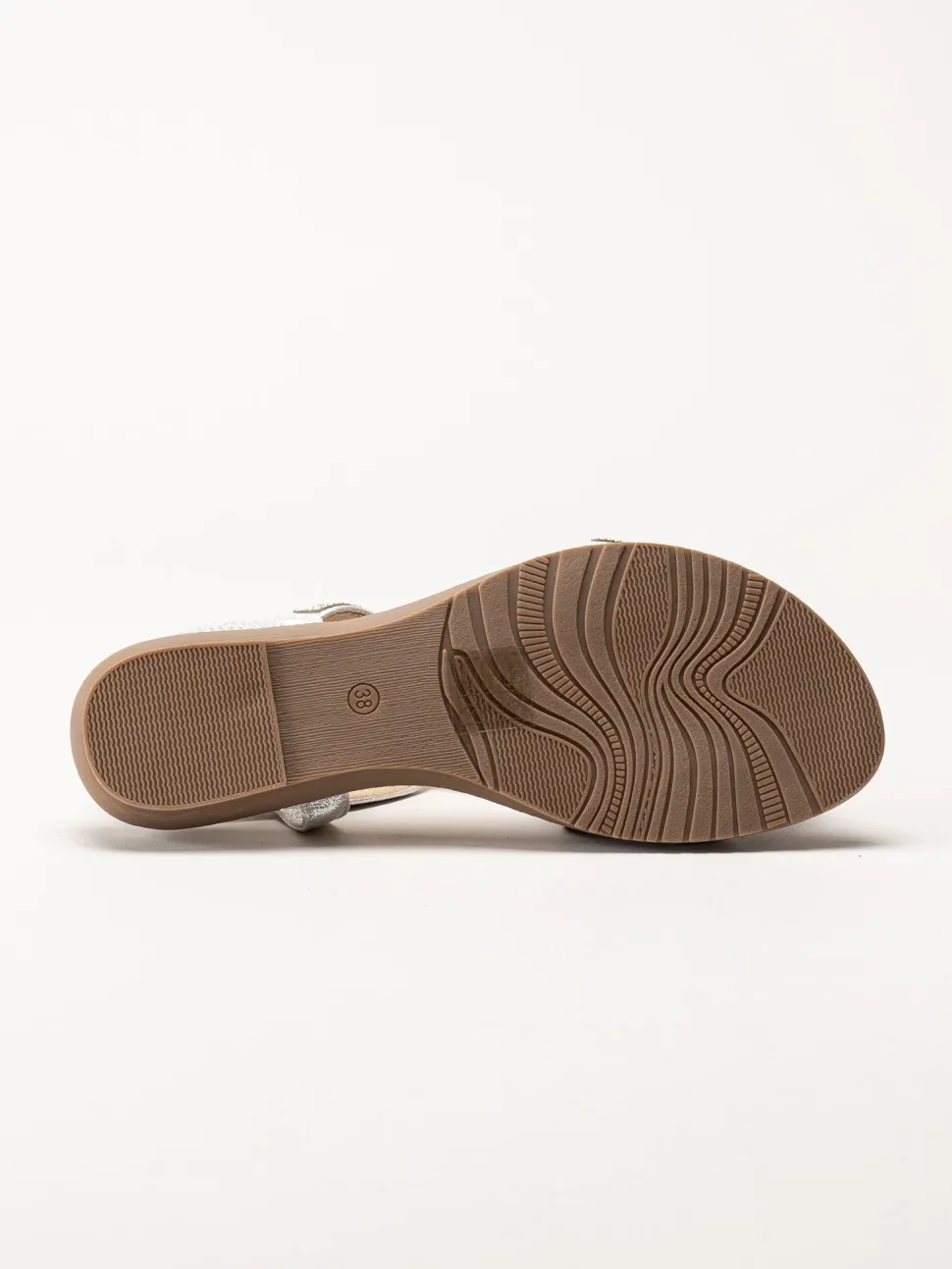 Lunar - 246ESTA - Silver strassandaler med T-sleif