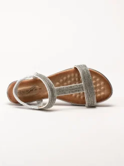 Lunar - 246ESTA - Silver strassandaler med T-sleif