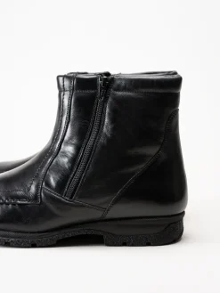 Marco Bossi - Svarta fodrade boots i skinn