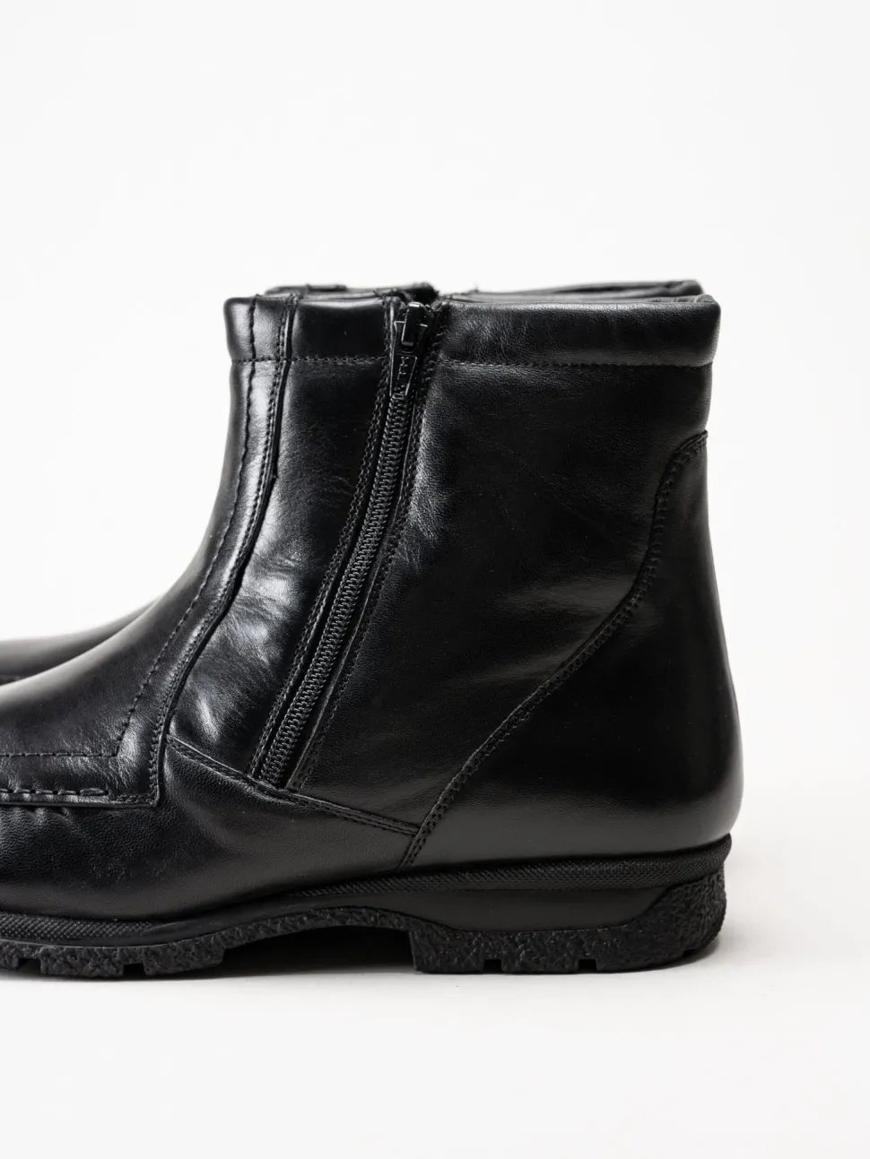 Marco Bossi - Svarta fodrade boots i skinn