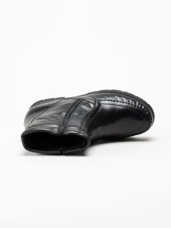 Marco Bossi - Svarta fodrade boots i skinn