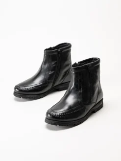 Marco Bossi - Svarta fodrade boots i skinn