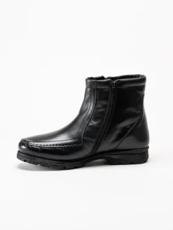 Marco Bossi - Svarta fodrade boots i skinn