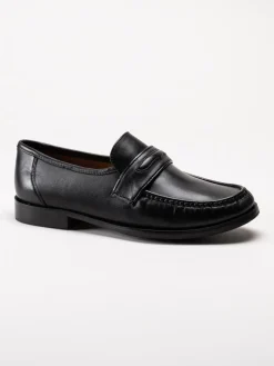 Marco Bossi - Svarta loafers i skinn