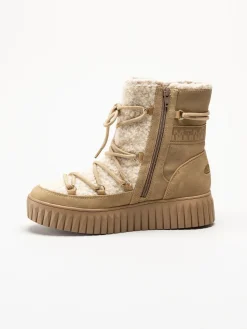 Marco Tozzi - Beige fodrade boots