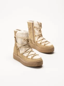 Marco Tozzi - Beige fodrade boots
