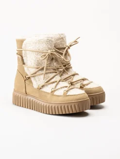 Marco Tozzi - Beige fodrade boots