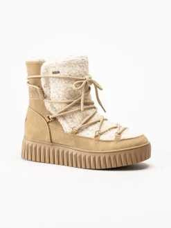 Marco Tozzi - Beige fodrade boots