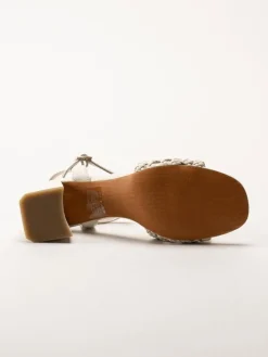 Marco Tozzi - Beige sandaletter med klack