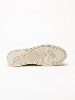 Marco Tozzi - Beige sneakers i skinnimitation