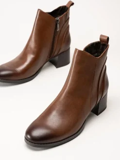 Marco Tozzi - Bruna boots i skinn